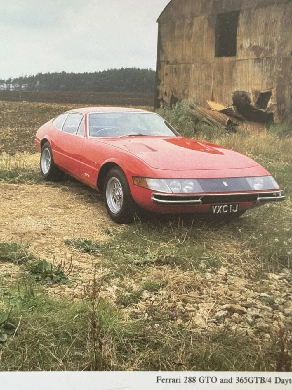 Vintage 80s Ferrari 288 GTO Daytona Framed Print Wall Art